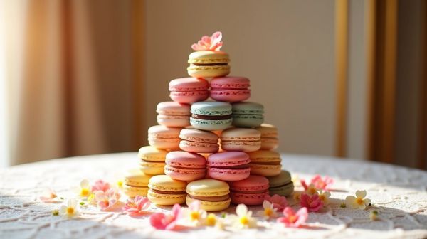 Comment créer une pyramide à macarons élégante pour vos événements